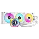 CORSAIR iCUE LINK H150i LCD Liquid CPU Cooler 360mm Radiator - White