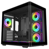 COOLERMASTER ELITE 600 ATX CASE WITH TG SEA VIEW ATX CASE 7 FANS