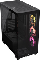 CORSAIR 3500X Tempered Glass Micro ATX, Black