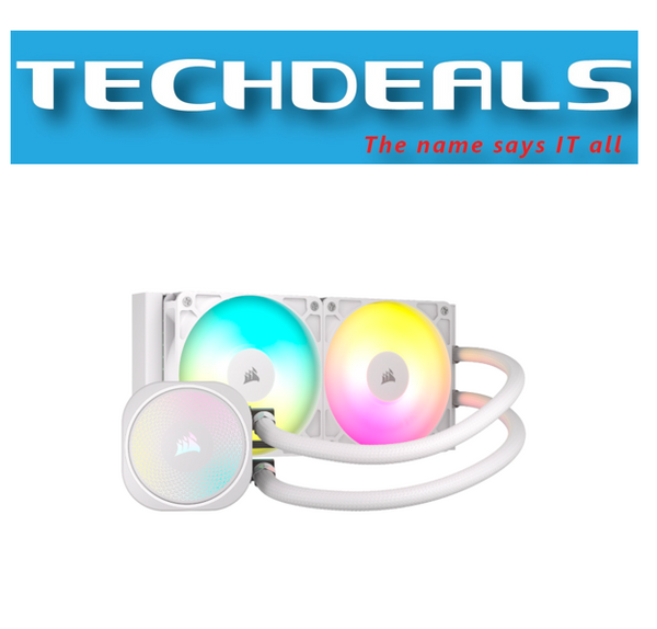 CORSAIR NAUTILUS 240 RS ARGB, 240mm Radiator, Liquid CPU Cooler - White