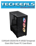 CORSAIR 3500X RS-R ARGB Tempered Glass Mid-Tower PC Case Black