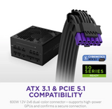 Nzxt C1000 Gold Core 1000w FM ATX 3.1 PSU Black