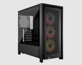 CORSAIR FRAME 4000D RS ARGB Mid-Tower PC Case, Black  (Includes 3x CORSAIR RS ARGB PWM Fans)