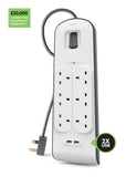 Belkin BSV604SA2M 2.4Amp USB Charging 6-outlet Surge Protection Strip
