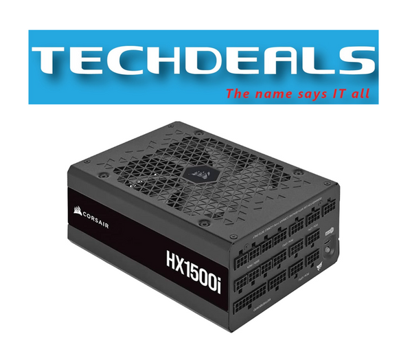 Corsair HX1500i Fully Modular Ultra-Low Noise ATX PSU - ATX 3.0 & PCIe 5.0 Compliant - 80+ Platinum