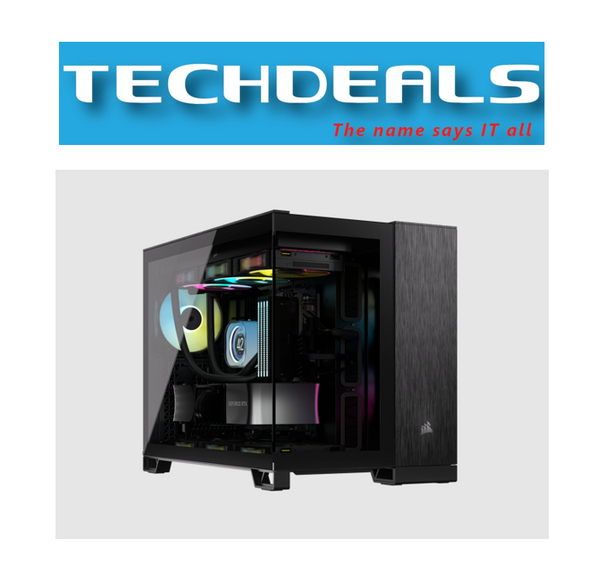 Corsair 2500X Micro ATX Dual Chamber PC Case - Black
