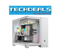 CORSAIR iCUE LINK 2500X RGB Micro ATX Dual Chamber PC Case, White