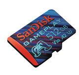 SanDisk SDSQXAV Extreme microSDXC Card for Mobile Gaming, upto 190 MB/s R, 130MB/s W, without SD Adapter - 512GB