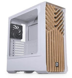 M.G Neo Air 2 midtower case, 4x 120mm black fans, White, Wood texture,