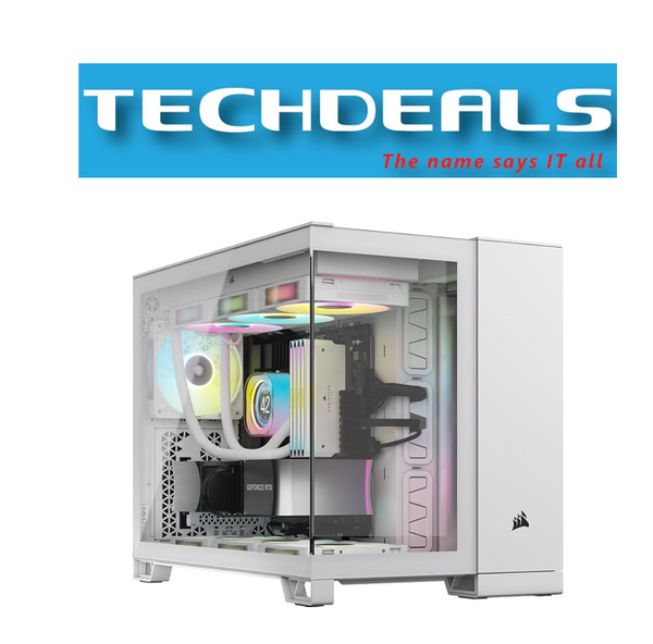 Corsair 2500X Micro ATX Dual Chamber PC Case - White
