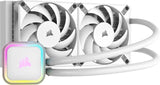 Corsair iCUE H100i Elite RGB Liquid CPU Cooler - White
