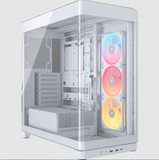 CORSAIR FRAME 4500X LX-R RGB LINK Panoramic Glass Mid-Tower PC Case, White