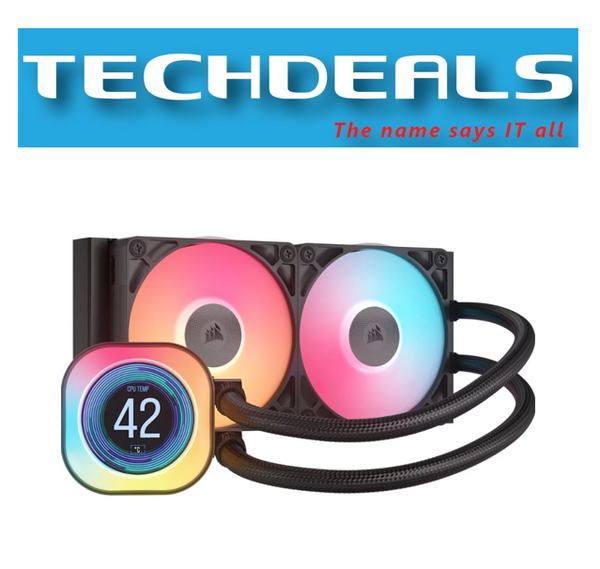 CORSAIR iCUE LINK TITAN 240 RX LCD Liquid CPU Cooler