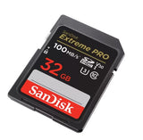 Extreme Pro SDHC, U3, C10, V30, UHS-I, 100MB/s R, 90MB/s W, 4x6, Lifetime Limited - 32GB