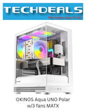 OKINOS Aqua UNO Polar - w/3 fans MATX