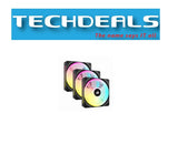 CORSAIR iCUE LINK QX120 RGB, 120mm Magnetic Dome RGB Fan, Starter Kit (Triple Fan Kit)