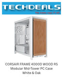 CORSAIR FRAME 4000D WOOD RS Modular Mid-Tower PC Case - White & Oak