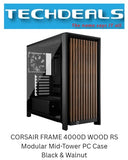 CORSAIR FRAME 4000D WOOD RS Modular Mid-Tower PC Case - Black & Walnut