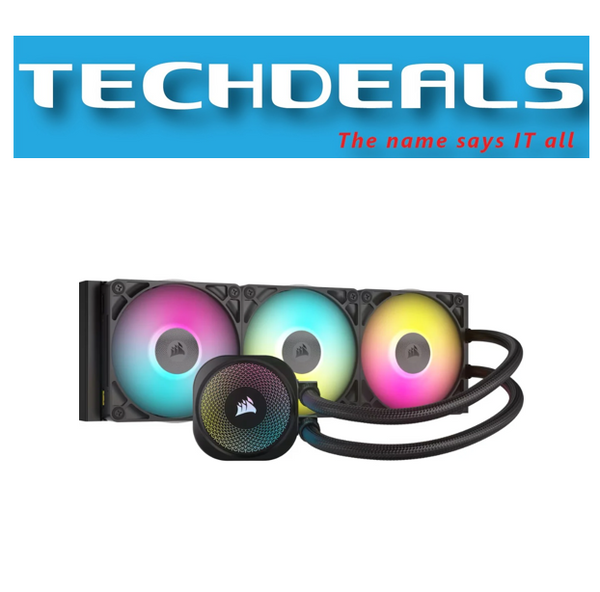 CORSAIR iCUE LINK TITAN 360 RX RGB Liquid CPU Cooler with RX120 RGB fans