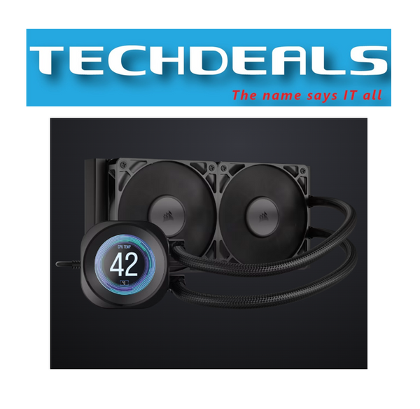 CORSAIR NAUTILUS 240 RS LCD Liquid CPU COOLER BLACK