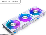 Phanteks D30 120mm PWM Fan, DRGB, Reversed, White, 3Pack