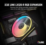 CORSAIR iCUE LINK LX120-R RGB 120mm PWM Reverse Fan Expansion