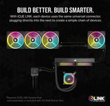 CORSAIR iCUE LINK QX120 RGB WHITE, 120mm Magnetic Dome RGB Fan, Expansion Kit (Single Fan)
