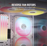 CORSAIR iCUE LINK LX120-R RGB 120mm PWM Reverse Fans Starter Kit - White