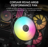 CORSAIR RS140 ARGB 140mm PWM Fans Dual Pack - Black