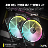 CORSAIR iCUE LINK LX140 RGB 140mm PWM Fans Starter Kit
