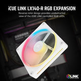 CORSAIR iCUE LINK LX140-R RGB 140mm PWM Reverse Fan Expansion - White
