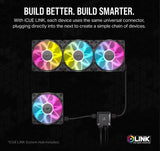CORSAIR RX RGB Series, iCUE LINK RX120 RGB, 120mm Fan, Triple Pack (Starter Kit)