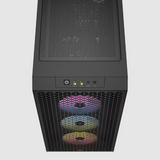 Corsair 3000D Airflow RGB Mid-Tower PC Case - Black - 3x AR120 RGB Fans