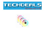 CORSAIR iCUE LINK QX120 RGB WHITE, 120mm Magnetic Dome RGB Fan, Starter Kit (Triple Fan Kit)