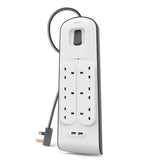 Belkin BSV604SA2M 2.4Amp USB Charging 6-outlet Surge Protection Strip