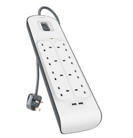 Belkin BSV804SA2M 2.4Amp USB Charging 8-outlet Surge Protection Strip