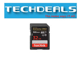 Extreme Pro SDHC, U3, C10, V30, UHS-I, 100MB/s R, 90MB/s W, 4x6, Lifetime Limited - 32GB