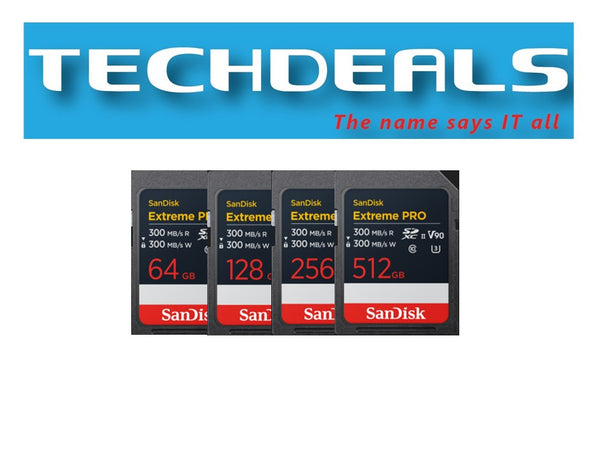 SanDisk Extreme PRO SD UHS-II Card (V90) - 64GB | 128GB | 256GB | 512GB