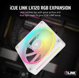 CORSAIR iCUE LINK LX120 RGB 120mm PWM Fan Expansion - White
