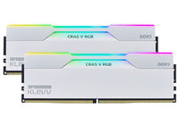 KLEVV Cras V RGB DDR5 6400MHz CL32 Desktop RAM – 32GB/48GB/64GB Kits (2x16GB/2x24GB/2x32GB) – Black & White