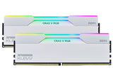 KLEVV Cras V RGB DDR5 6400MHz CL32 Desktop RAM – 32GB/48GB/64GB Kits (2x16GB/2x24GB/2x32GB) – Black & White