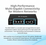 D-Link F206XT 4-Port 2.5G Multi-Gigabit 2x10G