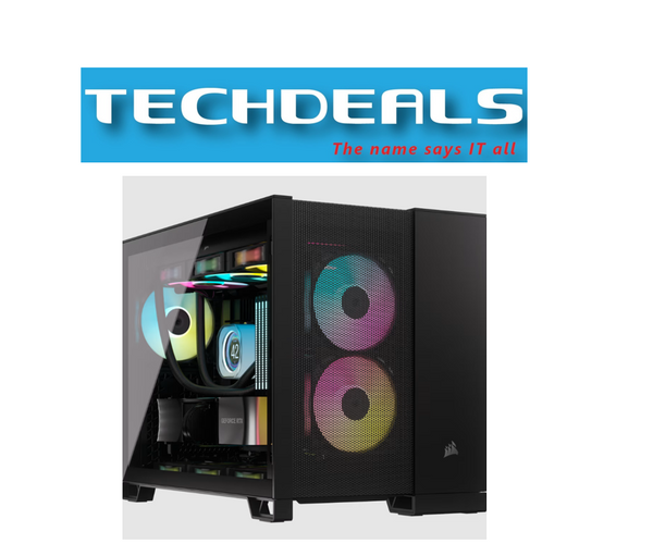 CORSAIR 2500D AIRFLOW Micro ATX Dual Chamber PC Case, Black