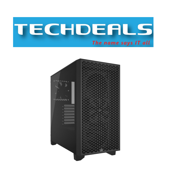 Corsair 3000D Airflow Mid-Tower PC Case - Black - 2x SP120 ELITE Fans