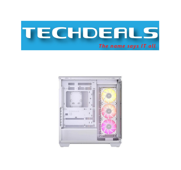 CORSAIR iCUE LINK 3500X RGB Tempered Glass Micro ATX , White