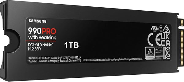 Samsung 990 PRO with Heatsink PCIe 4.0 M.2 1TB | 2TB | 4TB