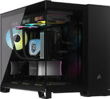 CORSAIR iCUE LINK 2500X RGB Micro ATX Dual Chamber PC Case, Black
