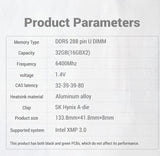 Kingbank DDR5 16GBx2 6400Mhz RGB CL32 Black
