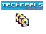 CORSAIR RS120-R ARGB 120mm PWM Reverse Fans Triple Pack, Black