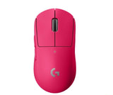 LOGITECH G PRO X SUPERLIGHT GAMING MOUSE BLACK/WHITE/MAGENTA/RED (2Y)